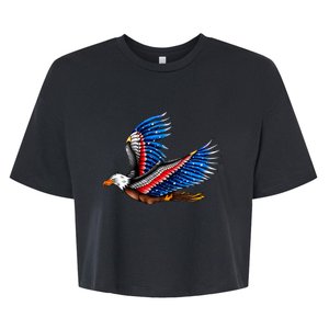 Tattoo American Eagle Bella+Canvas Jersey Crop Tee