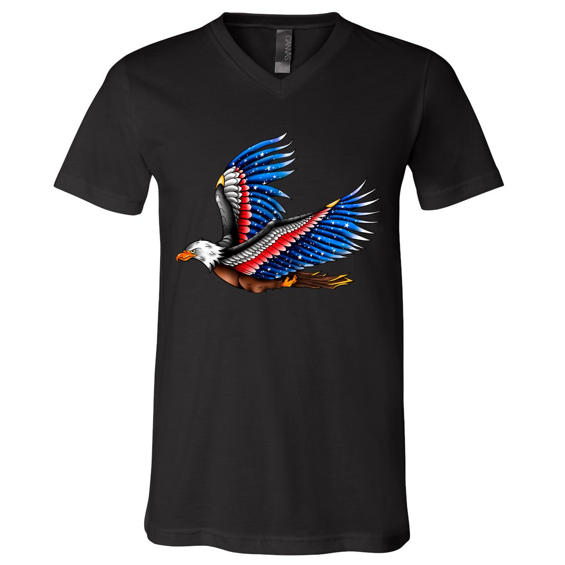 Tattoo American Eagle V-Neck T-Shirt