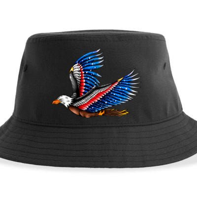 Tattoo American Eagle Sustainable Bucket Hat