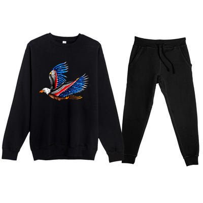 Tattoo American Eagle Premium Crewneck Sweatsuit Set