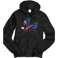 Tattoo American Eagle Tie Dye Hoodie