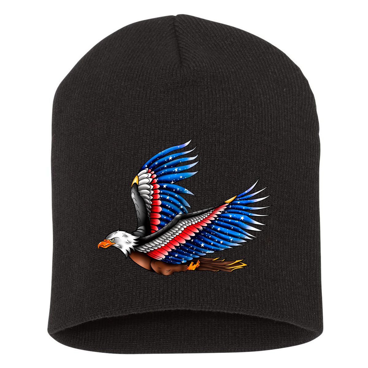 Tattoo American Eagle Short Acrylic Beanie