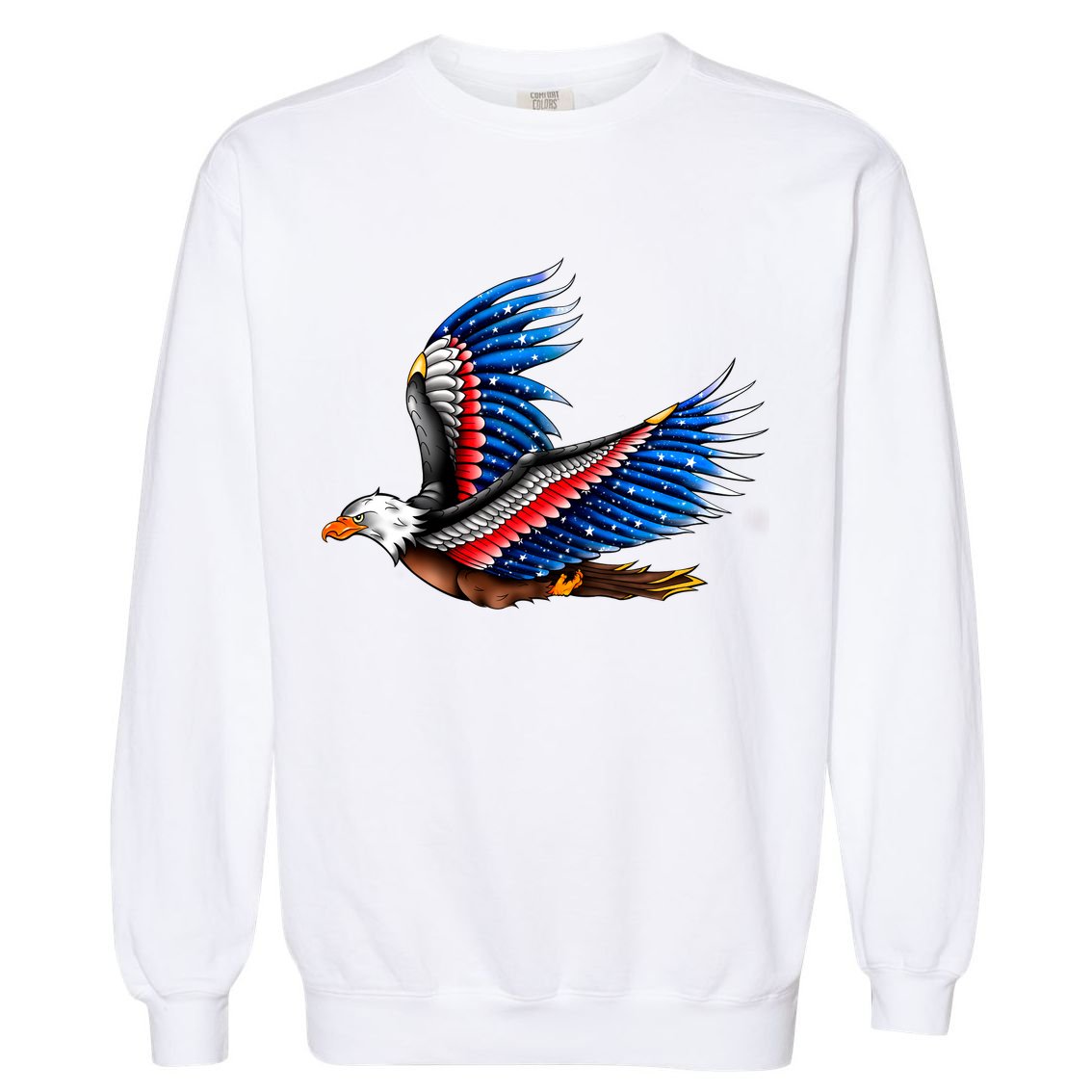 Tattoo American Eagle Garment-Dyed Sweatshirt