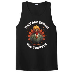 They Are Eating The Turkeys Funny Thankgiving Turkey PosiCharge Competitor Tank