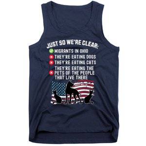 They Are Eating The Pets In Springfield Kamala Harris Walz Tank Top