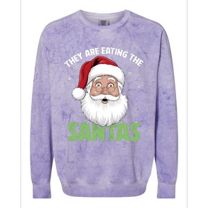 They Are Eating The Santas Colorblast Crewneck Sweatshirt