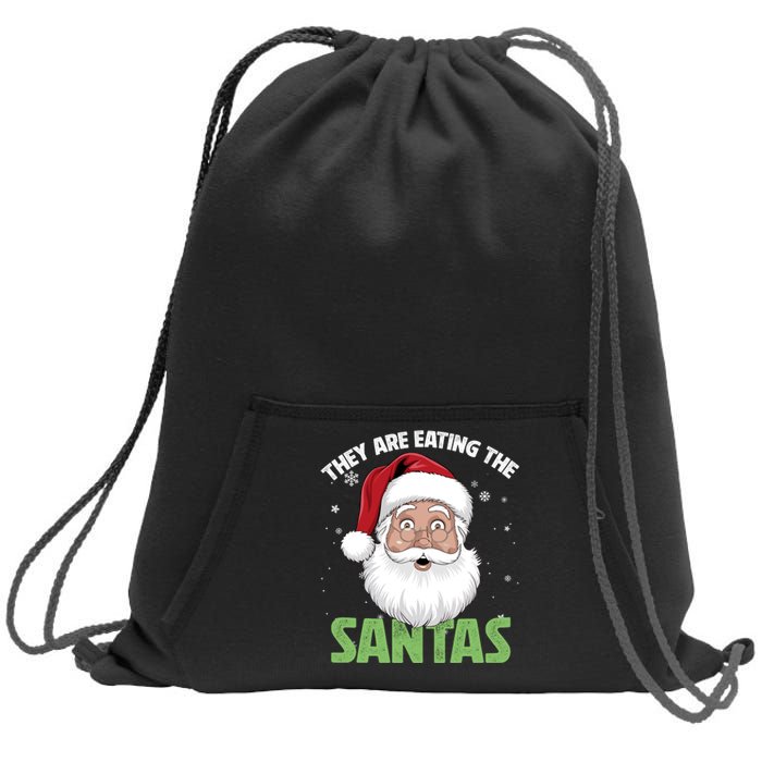 They Are Eating The Santas Sweatshirt Cinch Pack Bag