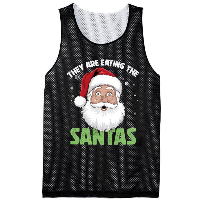 They Are Eating The Santas Mesh Reversible Basketball Jersey Tank