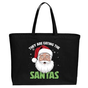 They Are Eating The Santas Cotton Canvas Jumbo Tote