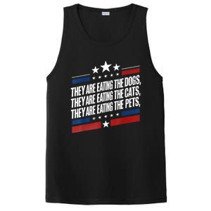 They Are Eating The Dogs The Cats The Pets Funny Trump PosiCharge Competitor Tank