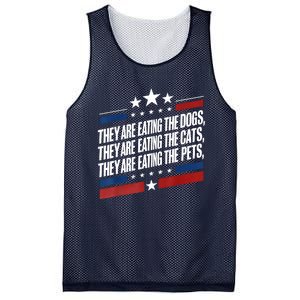 They Are Eating The Dogs The Cats The Pets Funny Trump Mesh Reversible Basketball Jersey Tank