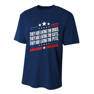 They Are Eating The Dogs The Cats The Pets Funny Trump Performance Sprint T-Shirt