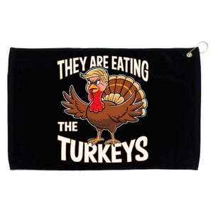 They Are Eating The Turkeys Thanksgiving Grommeted Golf Towel