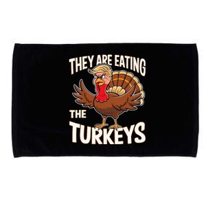 They Are Eating The Turkeys Thanksgiving Microfiber Hand Towel