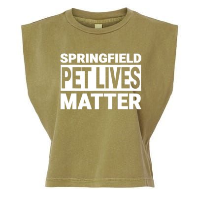 They Are Eating The Dogs Cats Springfield Pet Lives Matter Garment-Dyed Women's Muscle Tee