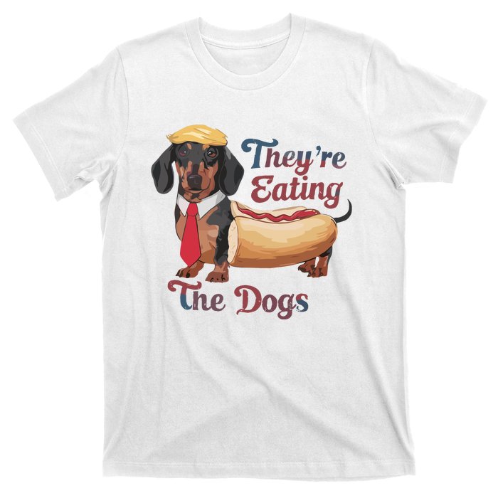 They Are Eating The Dogs Hotdog Donald Trump T-Shirt