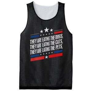 They Are Eating The Dogs The Cats The Pets Funny Trump Mesh Reversible Basketball Jersey Tank