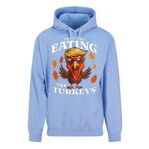 They Are Eating Turkey Funny Trump Thanksgiving Unisex Surf Hoodie