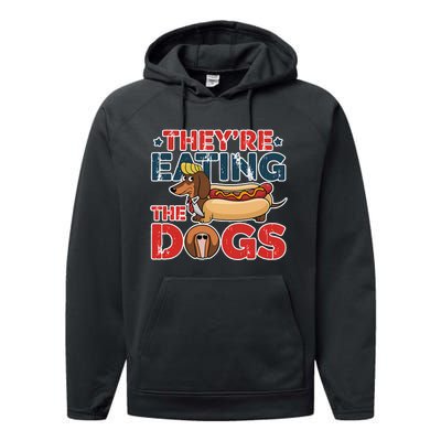 They Are Eating The Dogs Donald Trump Debate 2024 Performance Fleece Hoodie