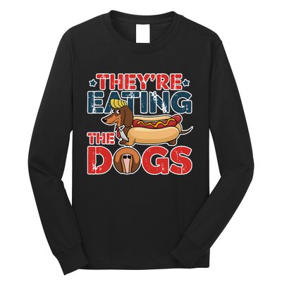 They Are Eating The Dogs Donald Trump Debate 2024 Long Sleeve Shirt