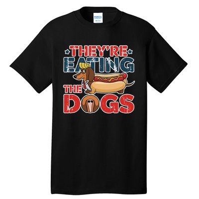 They Are Eating The Dogs Donald Trump Debate 2024 Tall T-Shirt