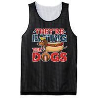 They Are Eating The Dogs Donald Trump Debate 2024 Mesh Reversible Basketball Jersey Tank