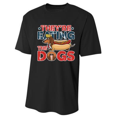 They Are Eating The Dogs Donald Trump Debate 2024 Performance Sprint T-Shirt