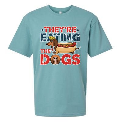 They Are Eating The Dogs Donald Trump Debate 2024 Sueded Cloud Jersey T-Shirt