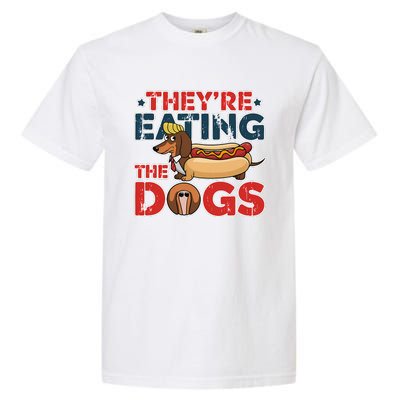 They Are Eating The Dogs Donald Trump Debate 2024 Garment-Dyed Heavyweight T-Shirt