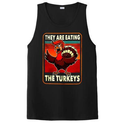 They Are Eating Turkey Funny Donald Trump PosiCharge Competitor Tank