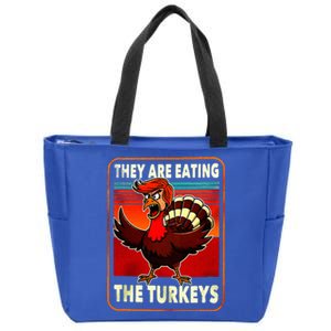 They Are Eating Turkey Funny Donald Trump Zip Tote Bag