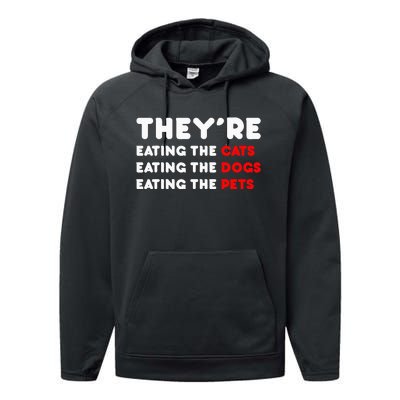 They Are Eating The Dogs Performance Fleece Hoodie