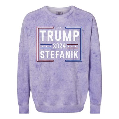 Trump And Elise Stefanik Vp Vice President 2024 Republicans Colorblast Crewneck Sweatshirt