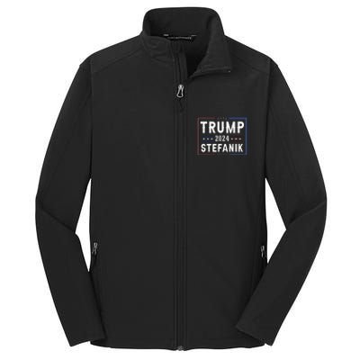 Trump And Elise Stefanik Vp Vice President 2024 Republicans Core Soft Shell Jacket