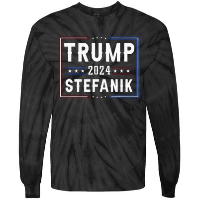 Trump And Elise Stefanik Vp Vice President 2024 Republicans Tie-Dye Long Sleeve Shirt