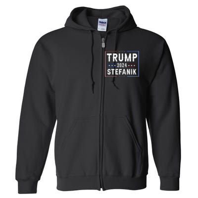 Trump And Elise Stefanik Vp Vice President 2024 Republicans Full Zip Hoodie