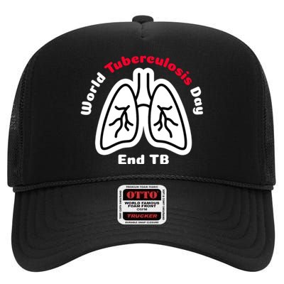 Tuberculosis Awareness End Tb High Crown Mesh Back Trucker Hat