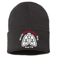 Tuberculosis Awareness End Tb Sustainable Knit Beanie