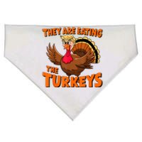 They Are Eating The Turkeys Funny Donald Trump Thanksgiving USA-Made Doggie Bandana