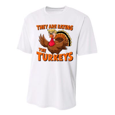 They Are Eating The Turkeys Funny Donald Trump Thanksgiving Performance Sprint T-Shirt