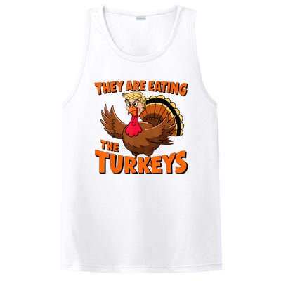 They Are Eating The Turkeys Funny Donald Trump Thanksgiving PosiCharge Competitor Tank