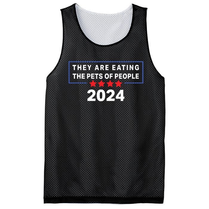 They Are Eating The Pets Of People Funny Political Quote Mesh Reversible Basketball Jersey Tank