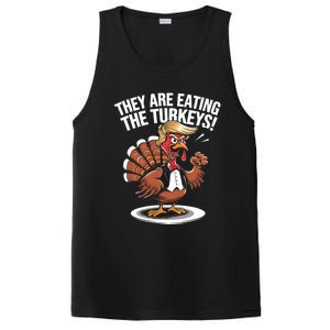 They Are Eating The Turkeys Funny Thanksgiving Turkey Trump PosiCharge Competitor Tank