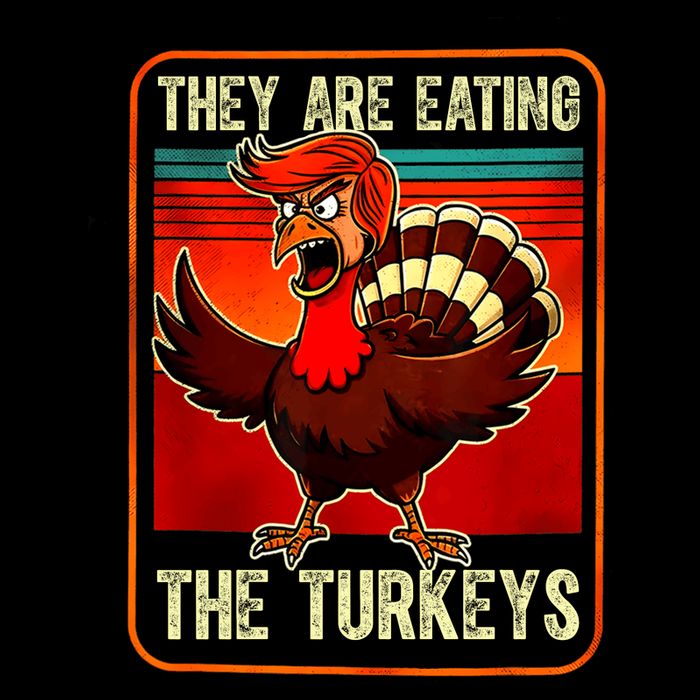 They Are Eating The Turkeys Funny Donald Trump Thanksgiving 16 in Basic Backpack