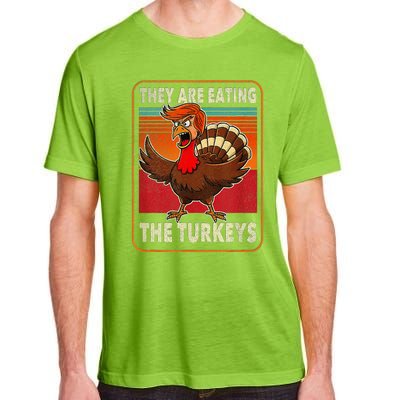 They Are Eating The Turkeys Thanksgiving Humor Adult ChromaSoft Performance T-Shirt