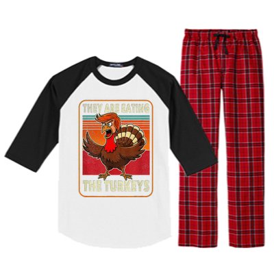 They Are Eating The Turkeys Thanksgiving Humor Raglan Sleeve Pajama Set