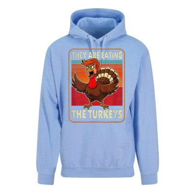 They Are Eating The Turkeys Thanksgiving Humor Unisex Surf Hoodie