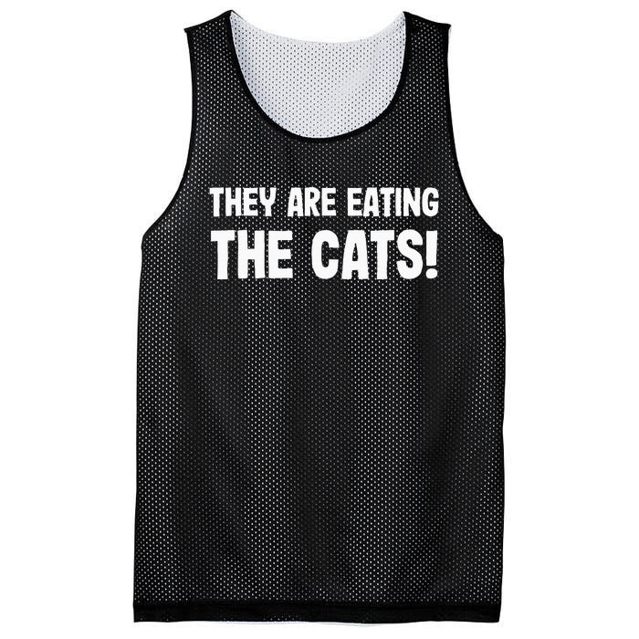 They Are Eating The Cats! Trump Harris Debate 2024 Mesh Reversible Basketball Jersey Tank