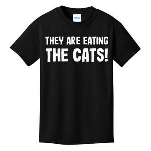 They Are Eating The Cats! Trump Harris Debate 2024 Kids T-Shirt