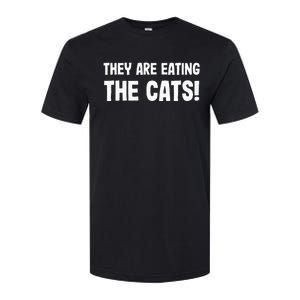 They Are Eating The Cats! Trump Harris Debate 2024 Softstyle CVC T-Shirt